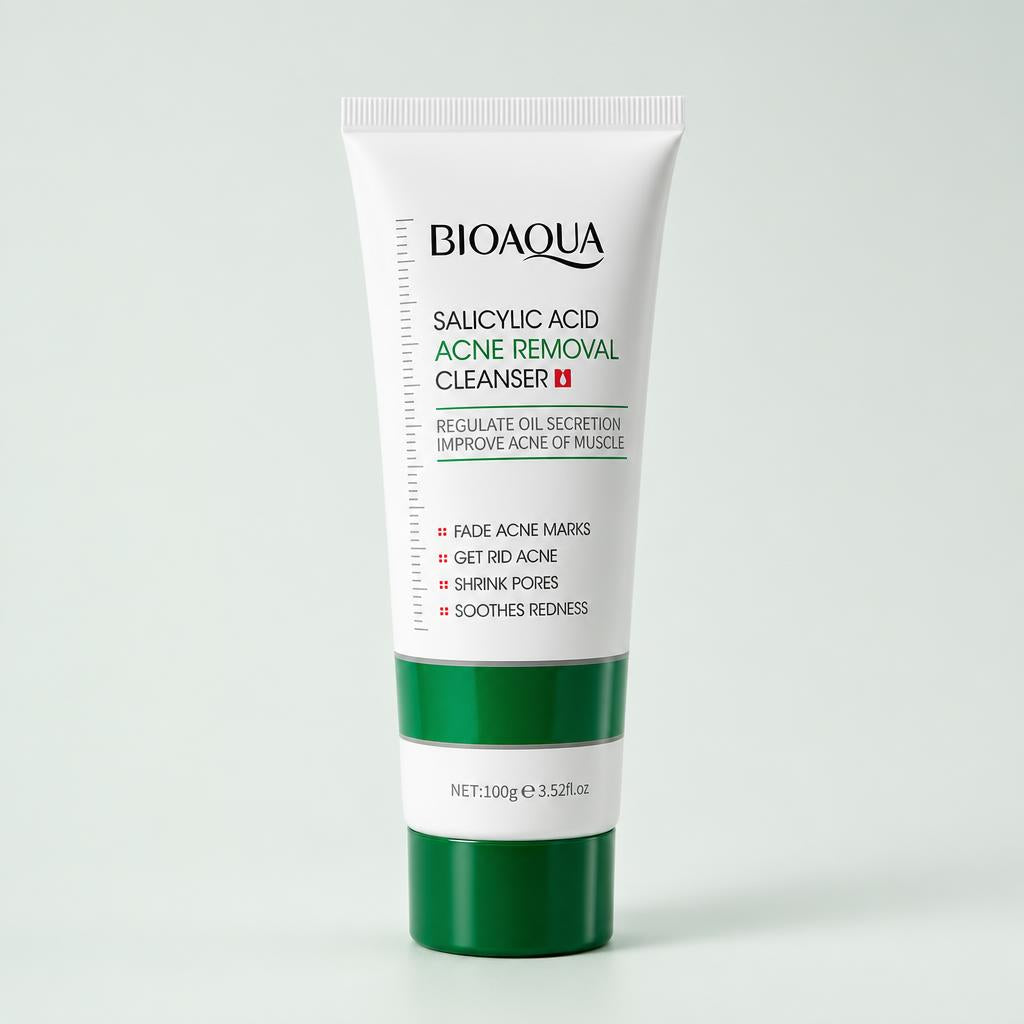 BIOAQUA limpiador facial acido salicilico - vista tres cuartos