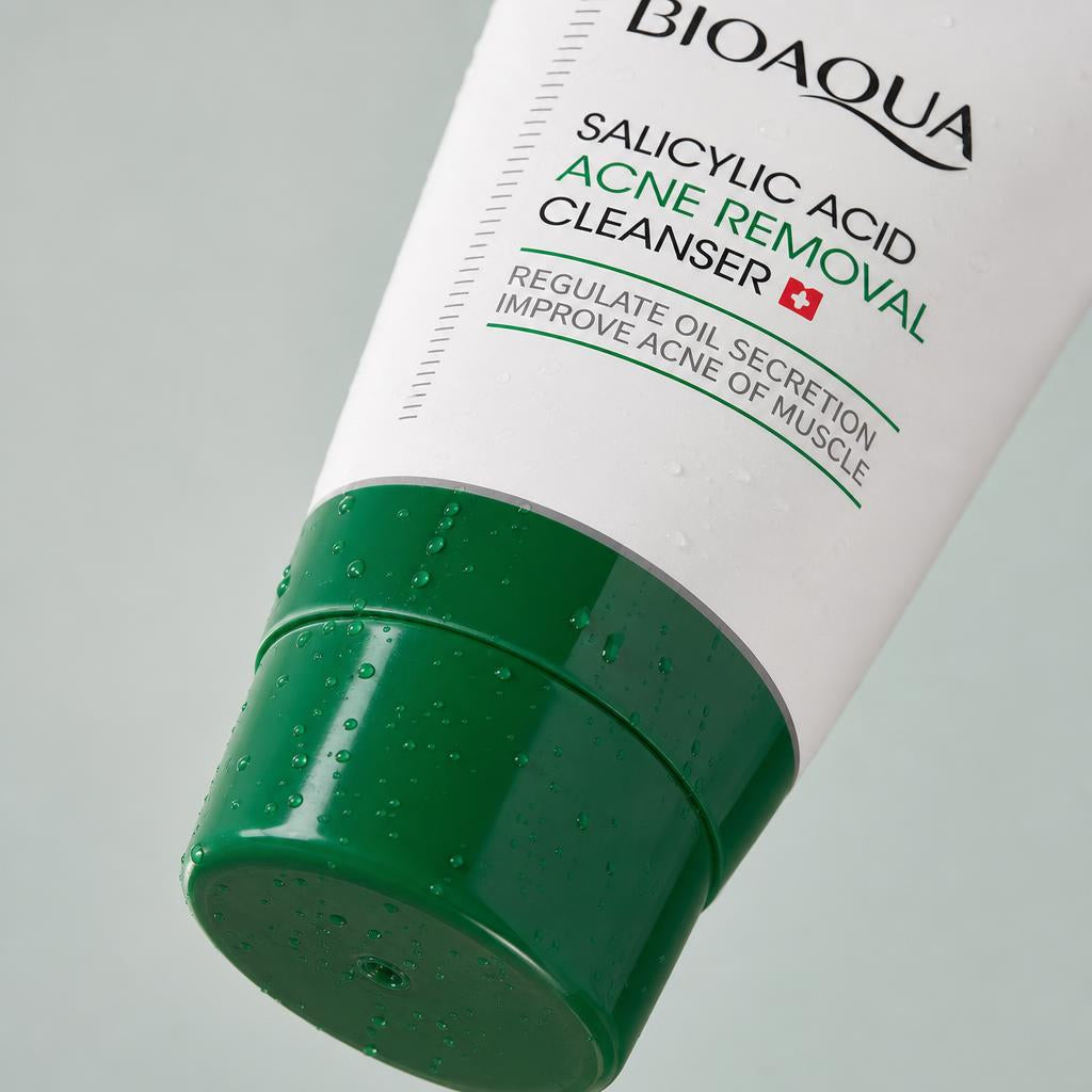 BIOAQUA limpiador facial acido salicilico - detalle del tapon